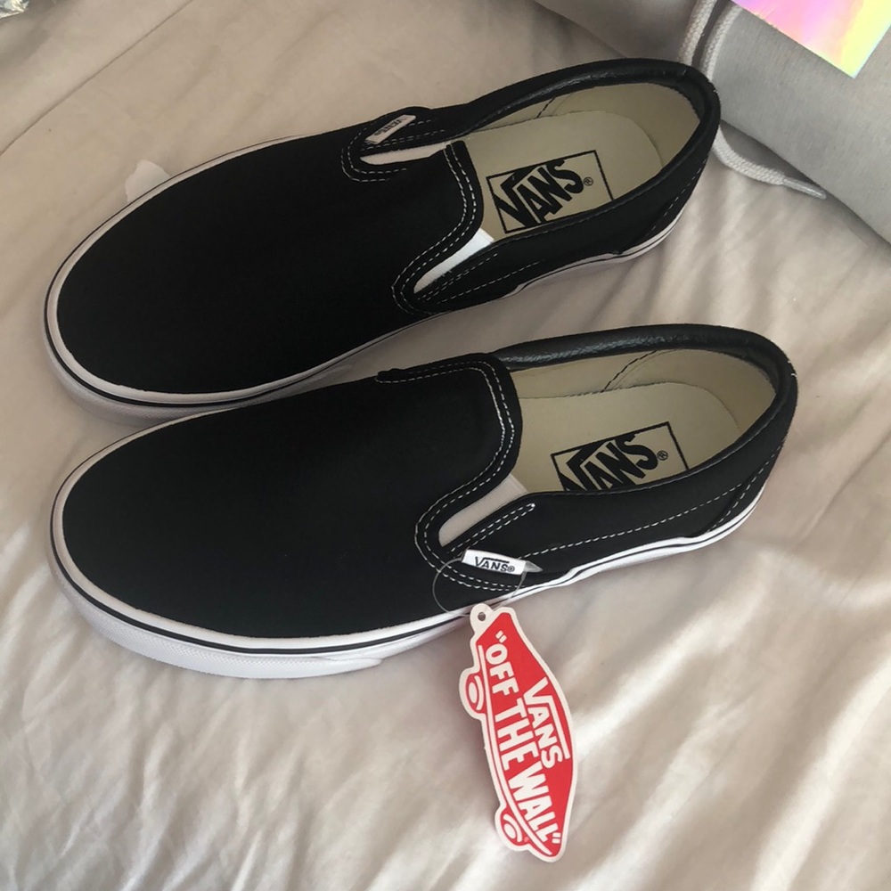 Black Slip On Vans
